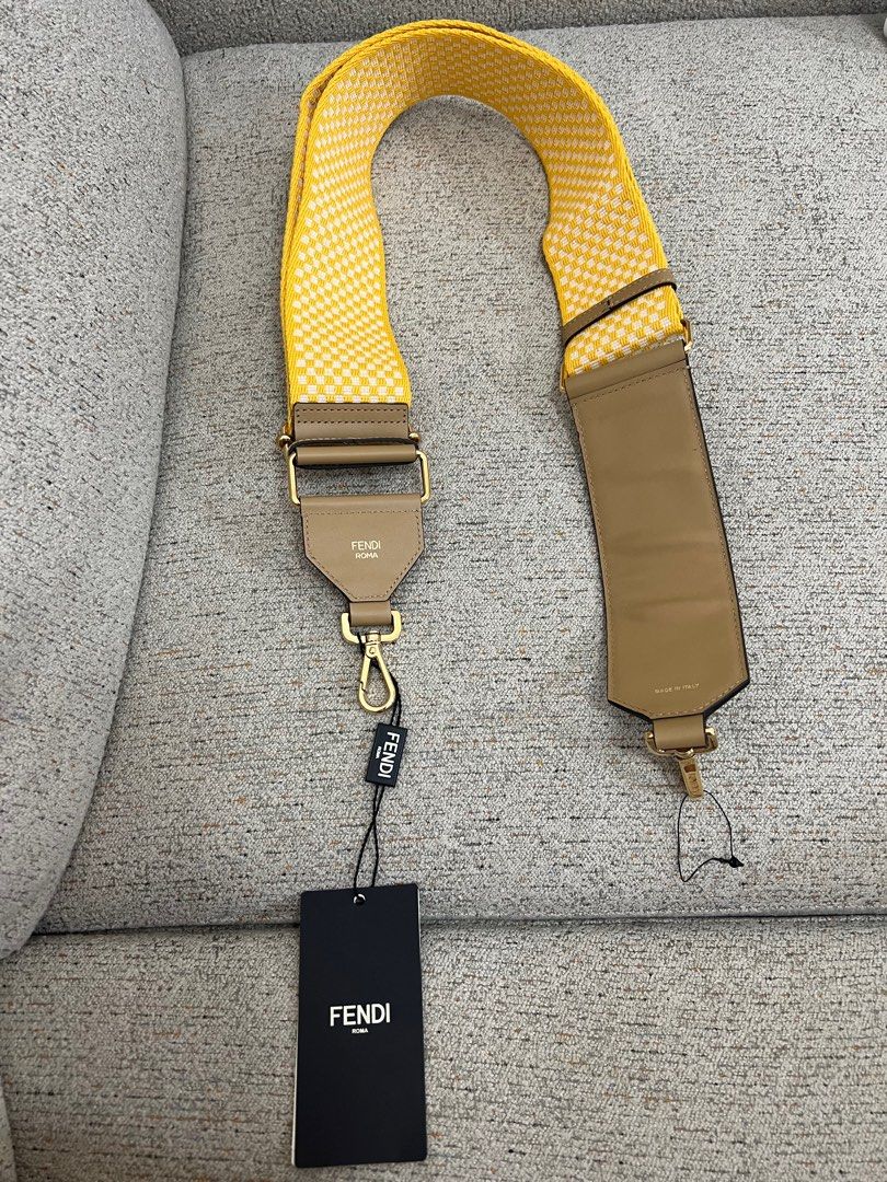Fendi Strap You Vichy ribbon shoulder strap