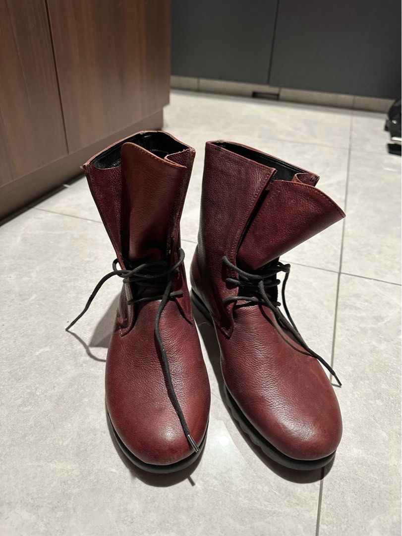 Maroon boots hotsell