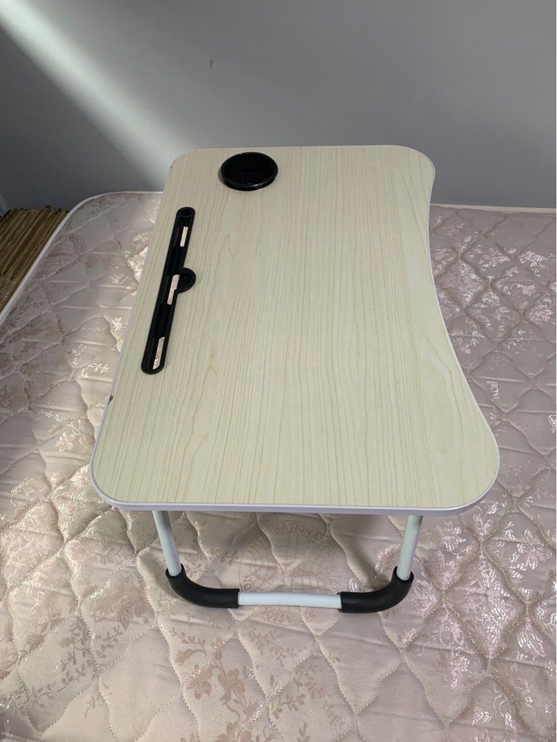 Foldable Table (Category: Tables & Sets) located in Singapore. Submitted by dj0747 (Listing ID 1252234827, Image 3). Description: 💥Bed & Breakfastt work table top 💥Portable worktop 💥Light flexible foldable table top Width 60cm Depth 37cm Height 25cm.