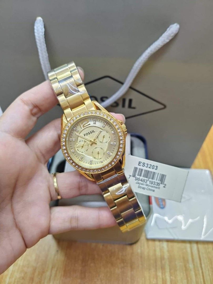 Fossil Riley Multifunction Stainless Steel Watches Women s Fashion Watches Accessories Watches on Carousell