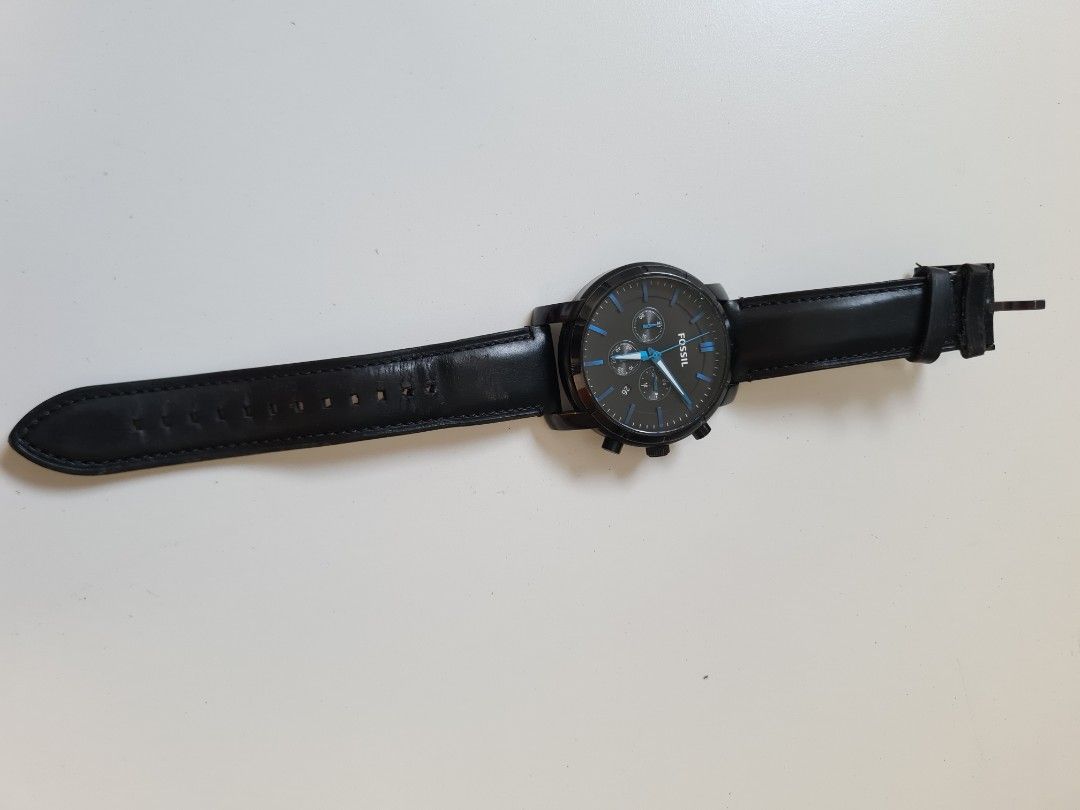 Men's fossil watch blue face shop