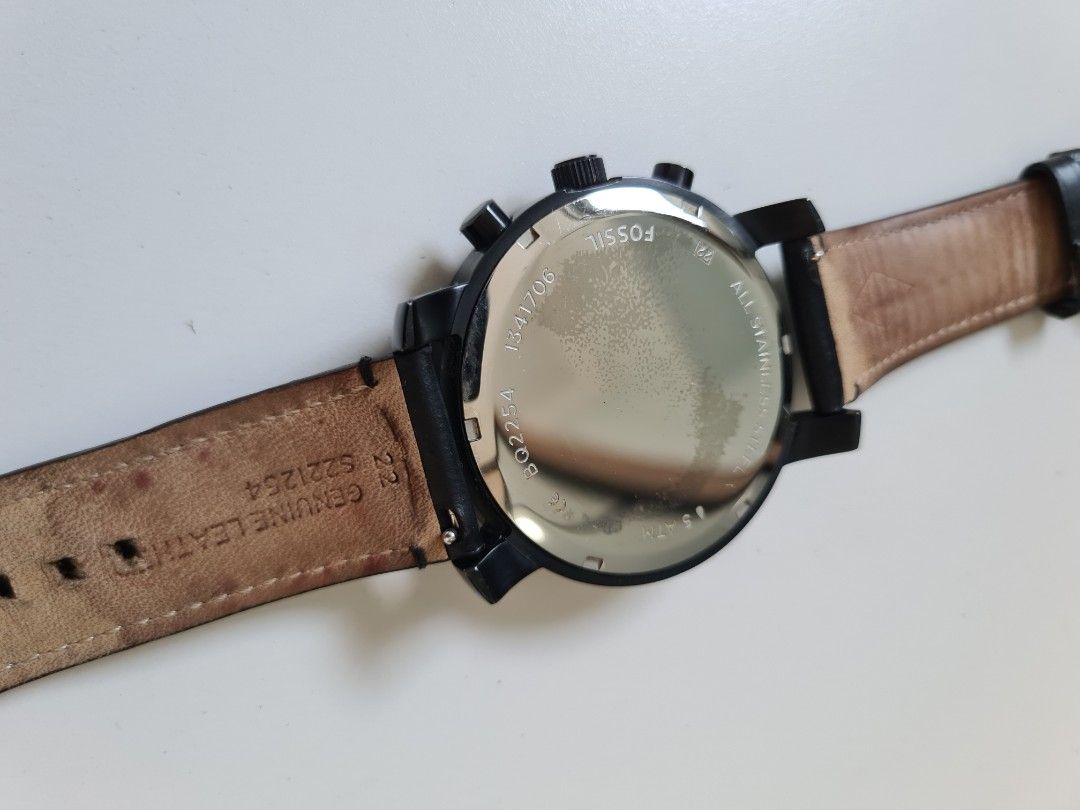 Men's fossil outlet watch blue face