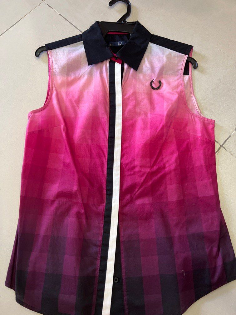 Fred perry vest top store