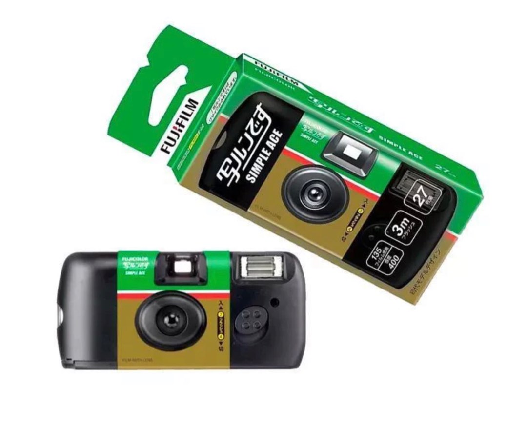 Fujifilm Simple ACE Disposable Camera (ISO400 )With Flash27 Exposures