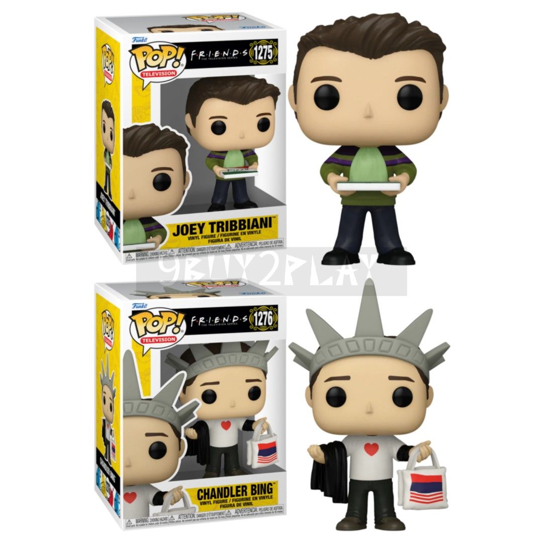 新貨預訂」Funko pop Friends Joey Tribbiani Chandler Bing Phoebe Buffay Ross  Geller Monica Geller Rachel Green 老友記, 興趣及遊戲, 玩具& 遊戲類- Carousell