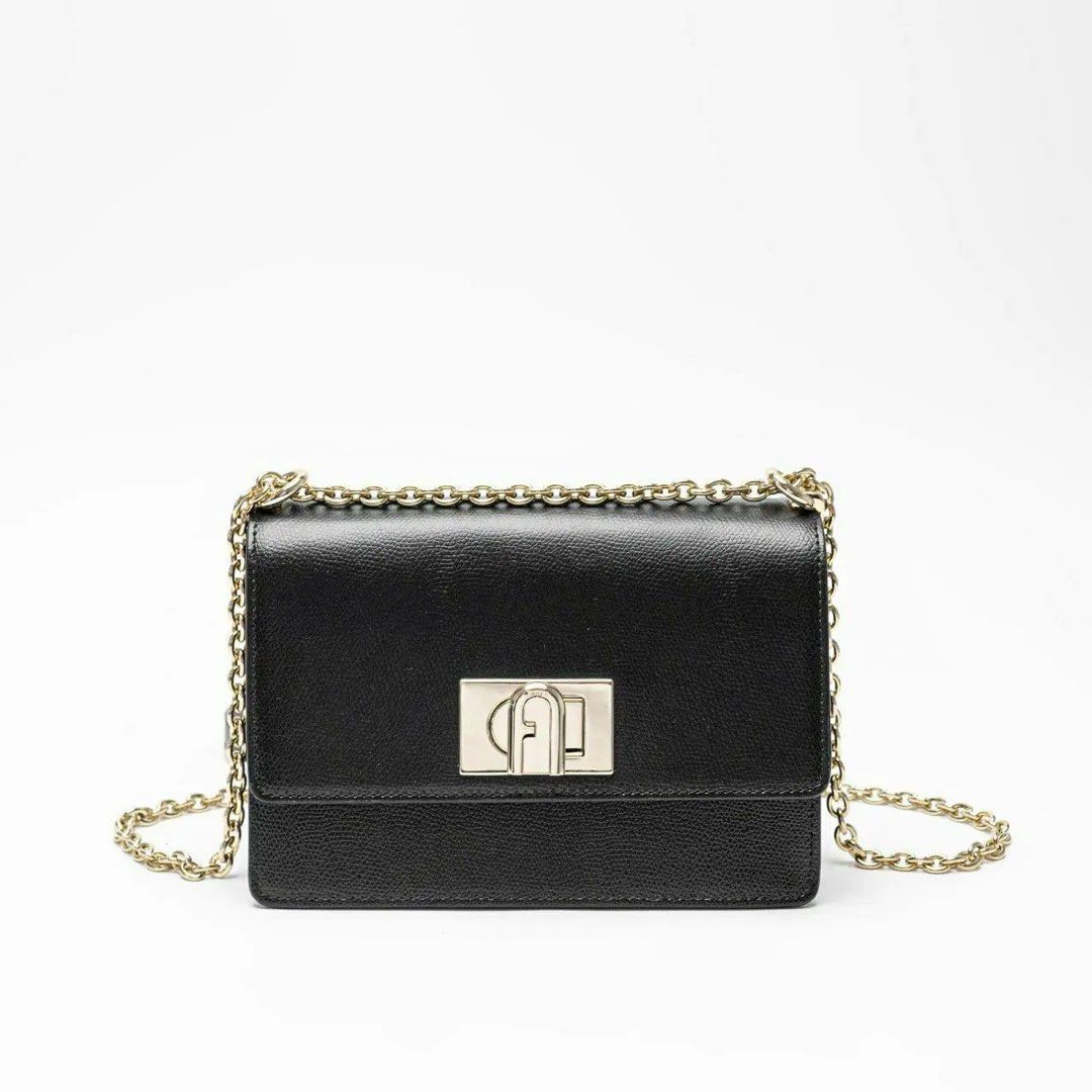 Furla mini black discount bag