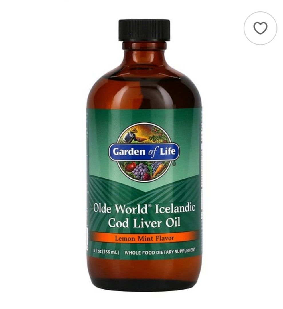Garden of Life Cod Liver Oil, Lemon Mint, 236 ml on Carousell