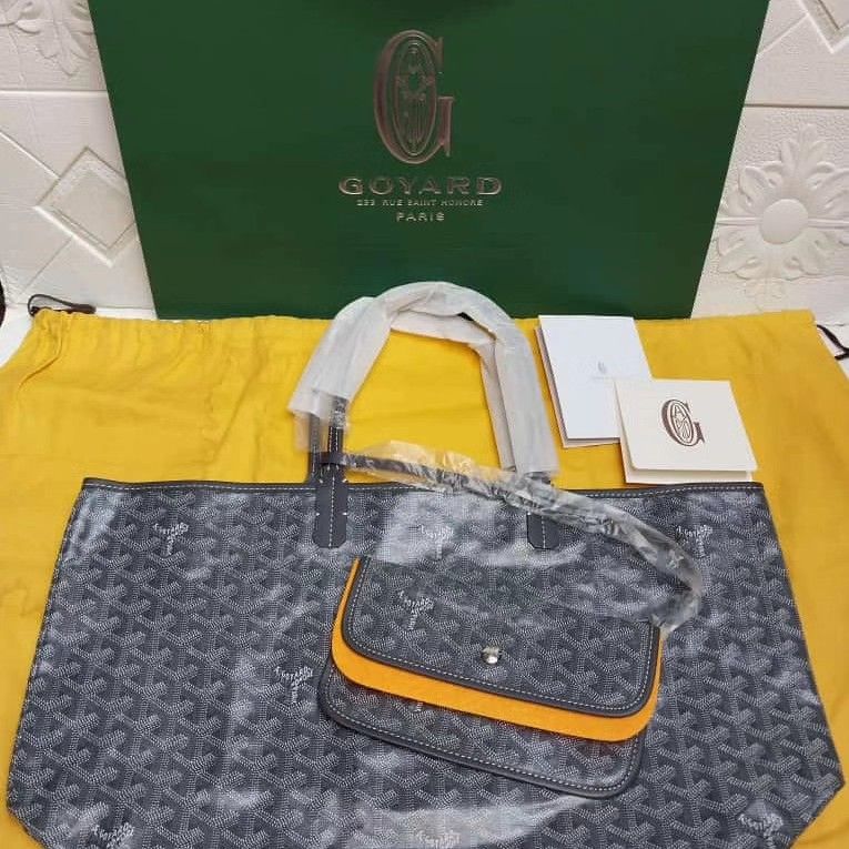 Goyard St Louis Tote in Khaki, Barang Mewah, Tas & Dompet di Carousell