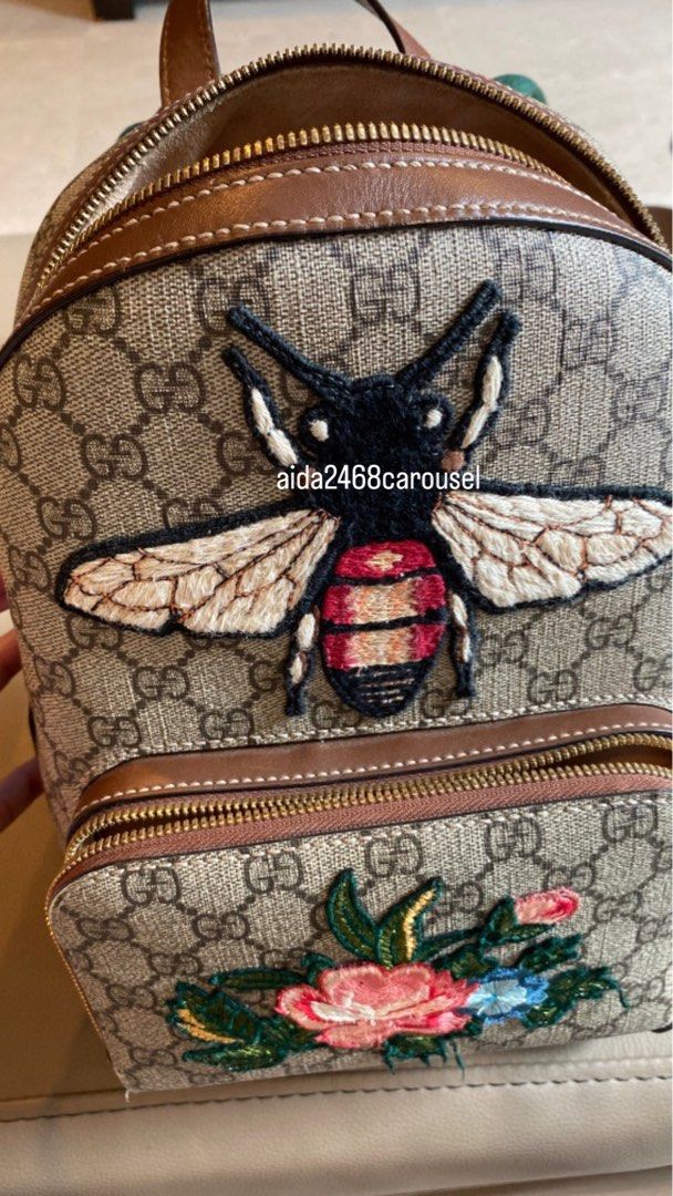 Gucci backpack hotsell bee and flower