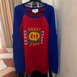 Gucci distressed logo sweater