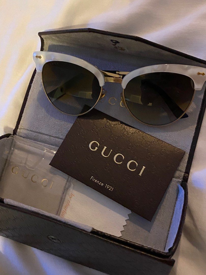 Gucci mother of Pearl cateye sunglasses Women s Fashion Watches