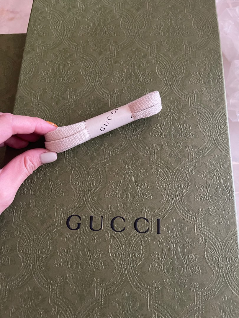 Gucci shoelace, Luxury, Sneakers & Footwear on Carousell