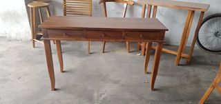 Handcrafted Solid Teak Wood Gareng Modern Console Table Furniture