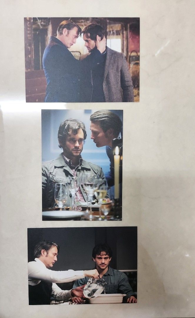 Hannibal TV series matte postcard (Hannibal Lecter and Will Graham ...