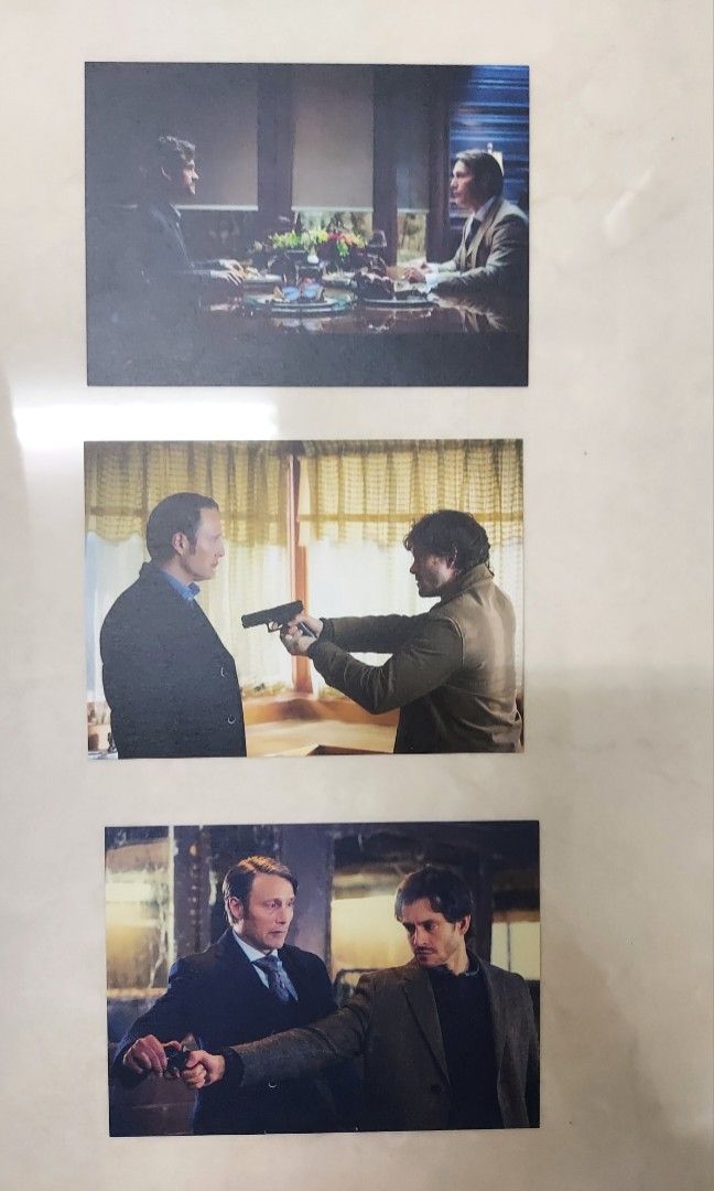 Hannibal TV series matte postcard (Hannibal Lecter and Will Graham ...