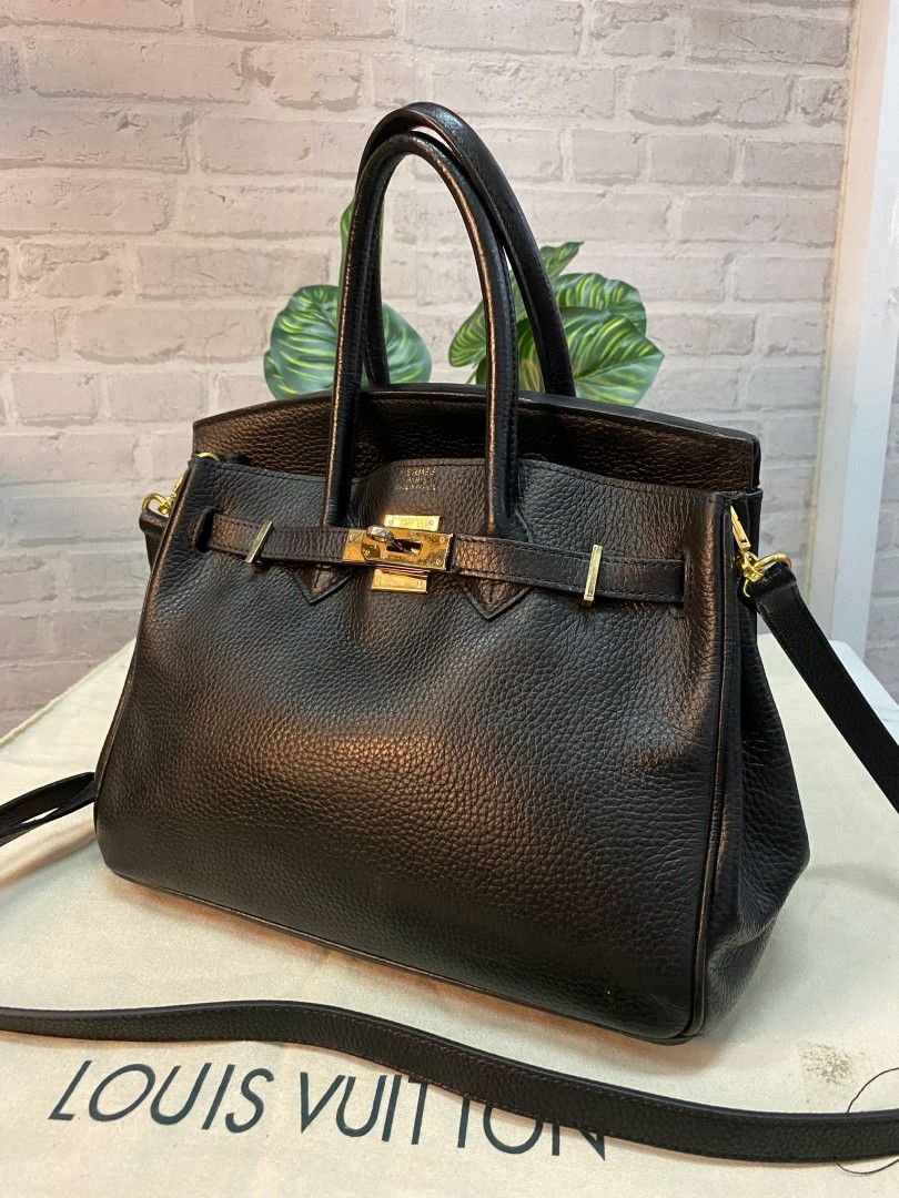 HERMES BIRKIN BLACK 30 TWO WAY BAG Women s Fashion Bags