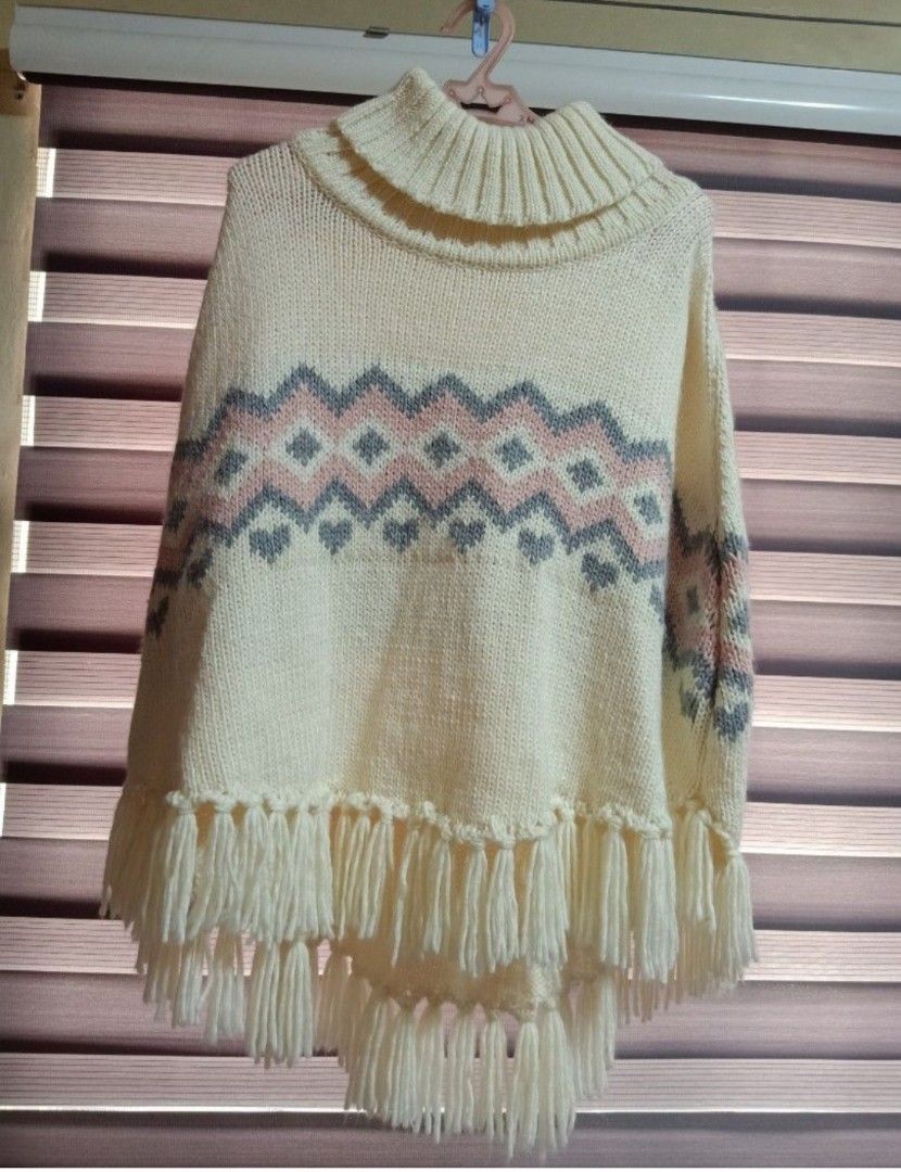 H&m poncho sweater shop