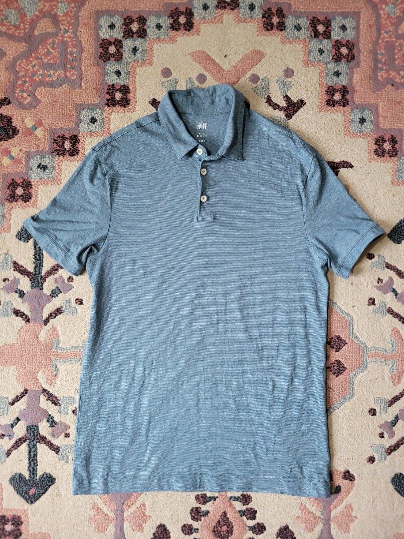 H&m polo shirt slim fit discount