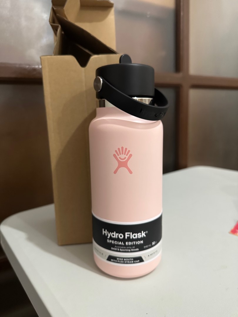 Hydro Flask 32 oz. Wide Mouth Bottle with Flex Straw Cap, Dogwood Pink -  Holiday Gift - Yahoo Shopping
