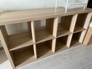 Ikea shelves with cab doors