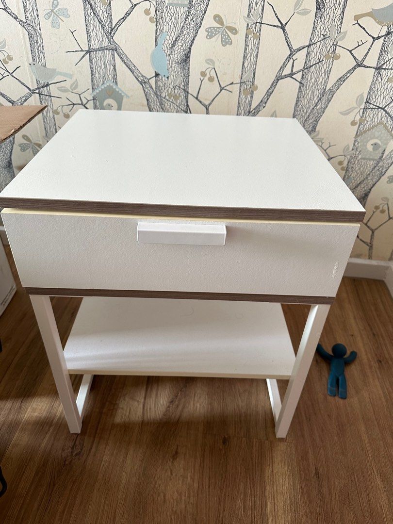 IKEA side table white color, Furniture & Home Living, Furniture, Tables