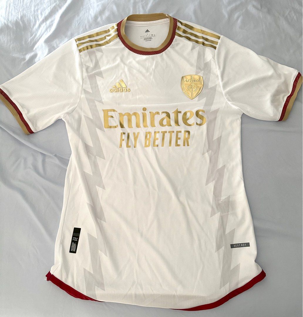 INSTOCK Arsenal white concept kit with gold logos