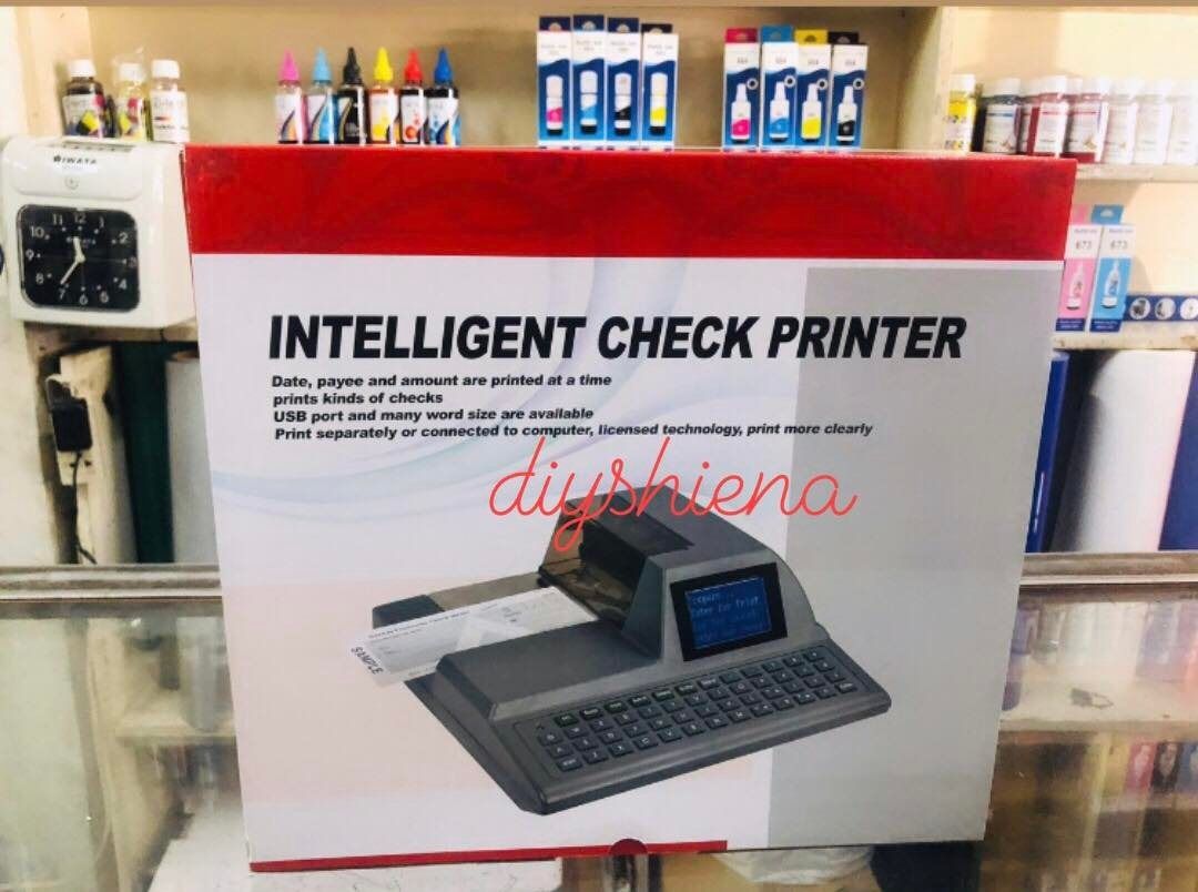 Intelligent Check Printer, Check Writer (Category: Printers, Scanners & Copiers) located in Manila. Submitted by diyshiena (Listing ID 1252239605, Image 2). Description: Intelligent Check Printer, Check Writer, ☑️Cheque Printer ☑️Thermal Ribbon ☑️1months service waranty To print whole cheque information 1 )Payee 2) Date 3) Amount in numbers 4 )Automatically amount in letters * Any Currency is available. * Any check size is workable. * Clear print