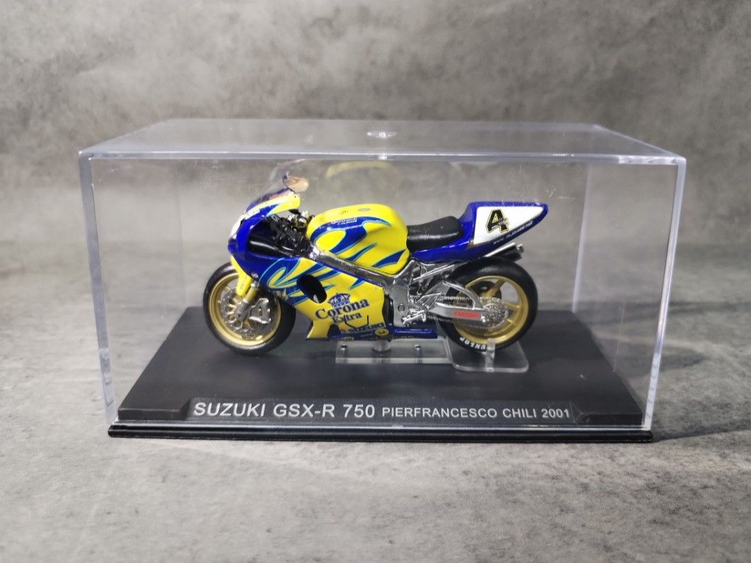 ixo 1/24 Suzuki GSX-R 750 Pierfrancesco Chili 2001 Moto GP 格蘭披治大賽鈴木電單車模型