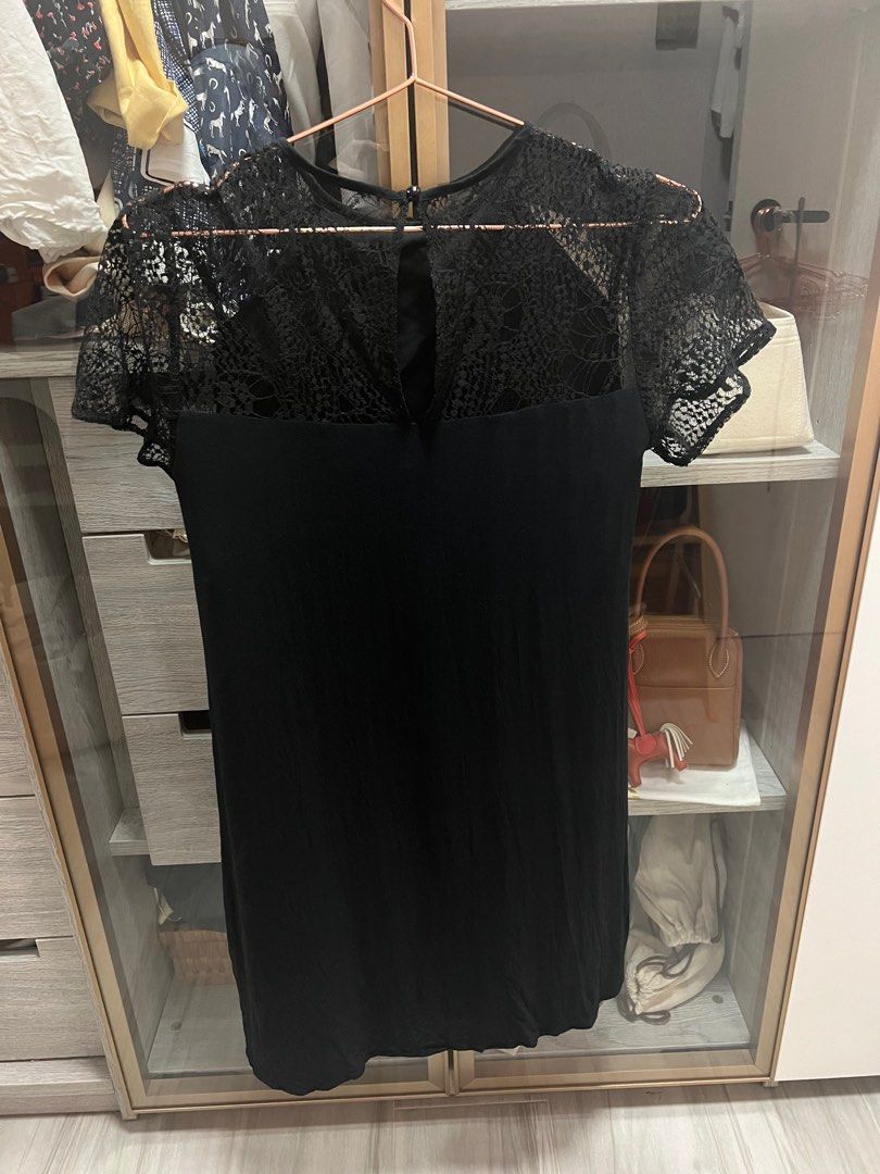 Jack wills black lace sales dress