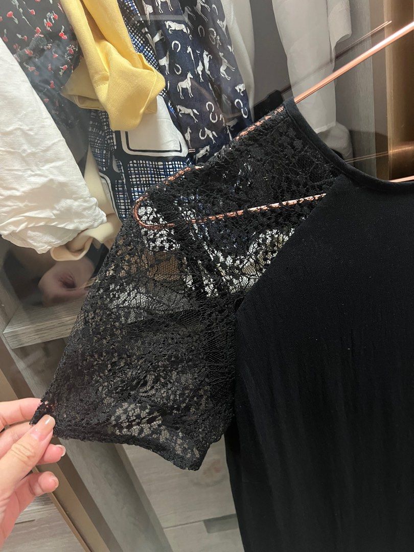 Jack wills black lace dress shop