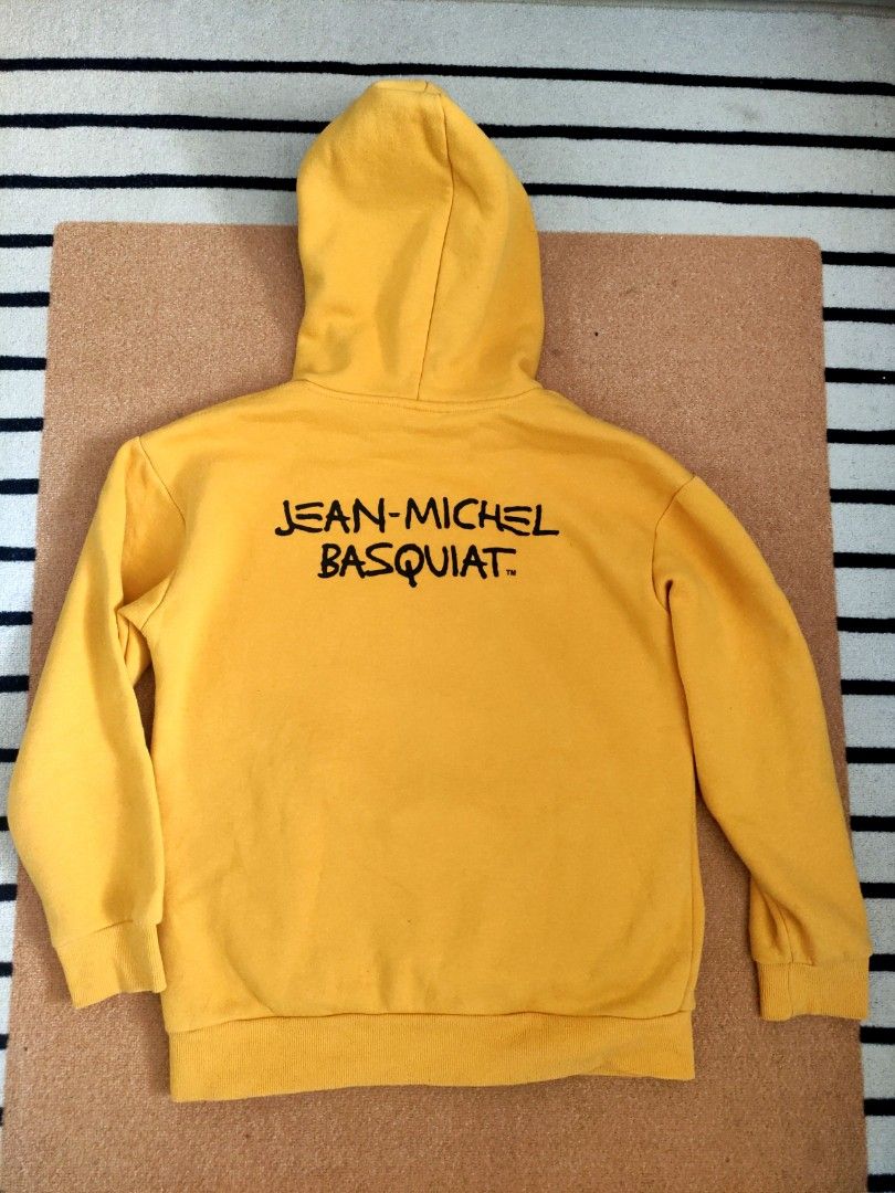Jean michel 2025 basquiat yellow hoodie
