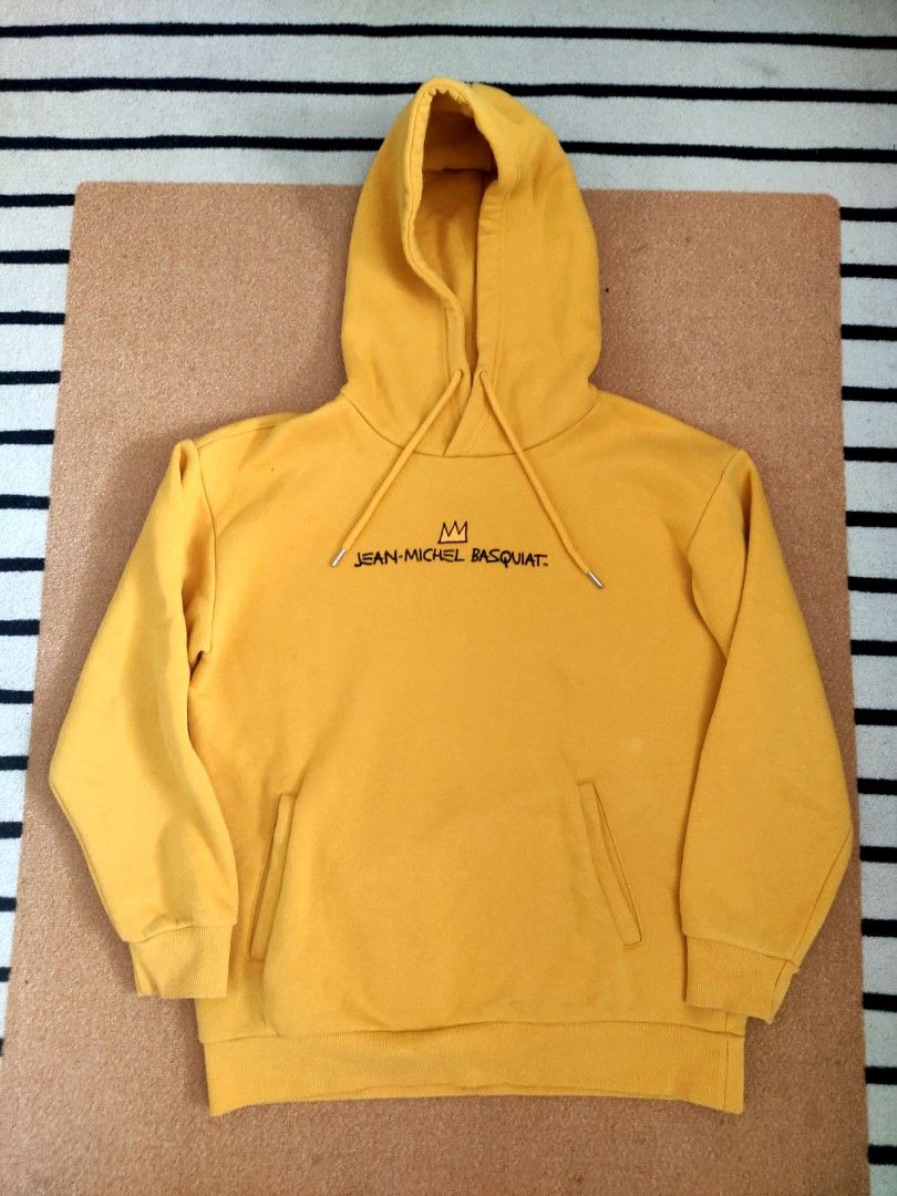 Jean michel basquiat jmb yellow hoodie kuning rate item