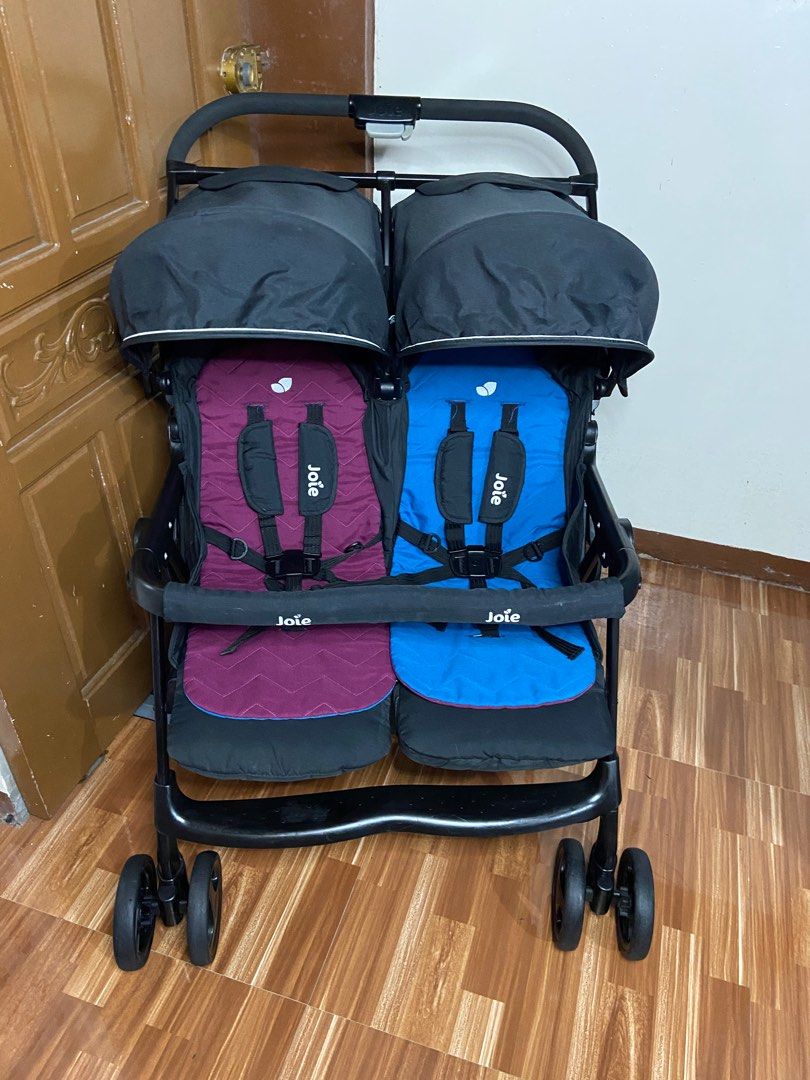 Joie Aire Twin Stroller Babies Kids Going Out Strollers on
