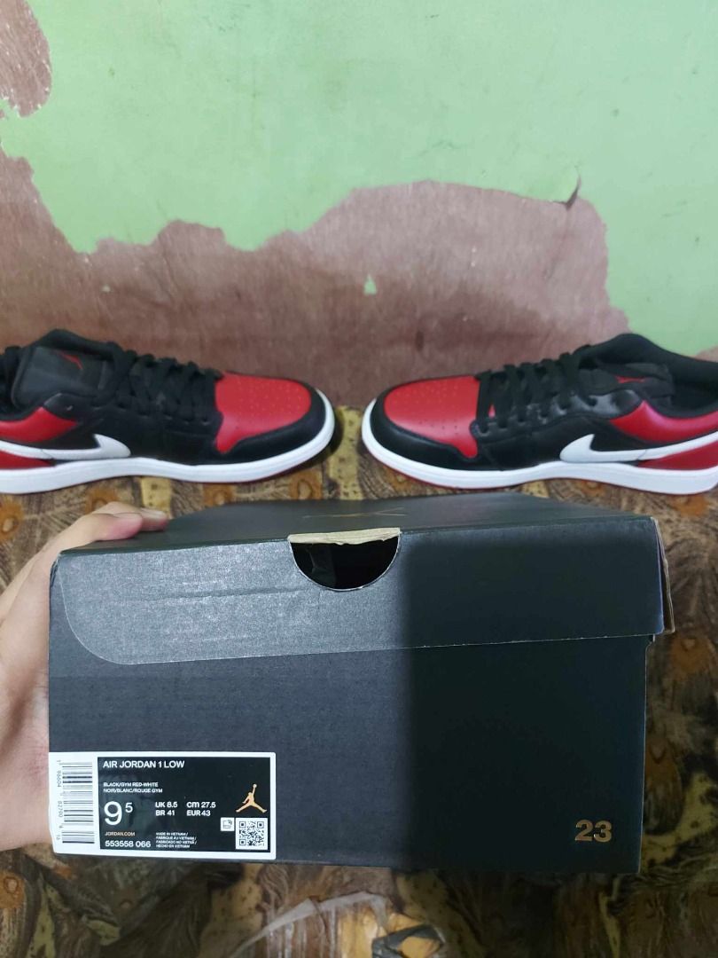 Jordan 1 Low Alternate Bred Toe size 9.5 10.5 and 13 Men s Fashion Footwear Sneakers on Carousell