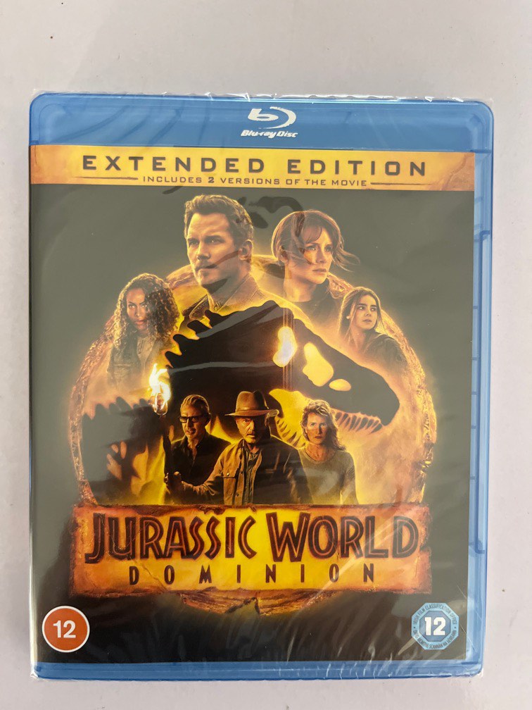 Jurassic World Dominion Blu-ray Movie, Hobbies & Toys, Music
