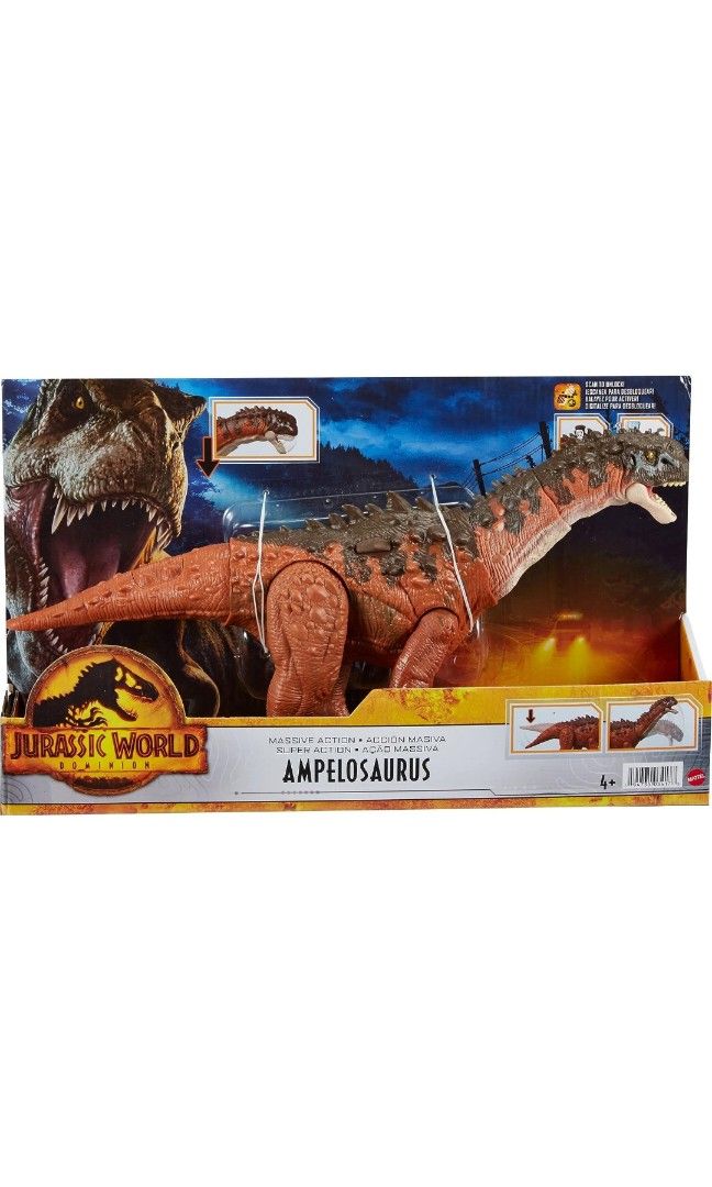 Dinossauro Ampelosaurus Ação Massiva Jurassic World Dominion Mattel HDX50  Pronta Entrega