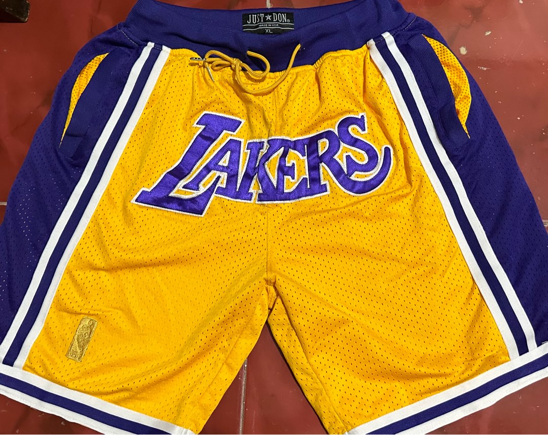 🆕JUST DON LAKERS JERSEY SHORTS, Men's Fashion, Bottoms, Shorts on Carousell