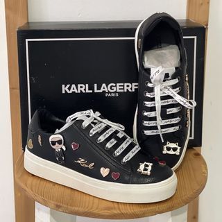 Karl Lagerfeld Cate Pins Black Womens US7.5/24.5cm