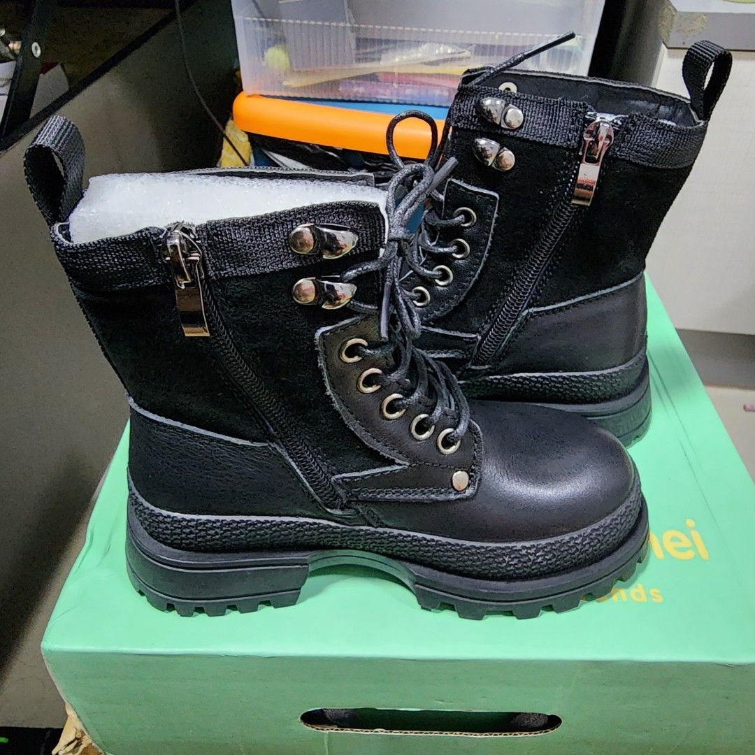 Children discount black boots