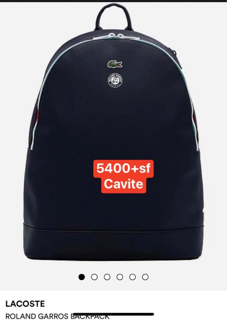 Lacoste men backpack (Category: Backpacks) located in Quezon City. Submitted by ohitsnhalen (Listing ID 1252293663, Image 1). Description: Fixed No cod Cavite.