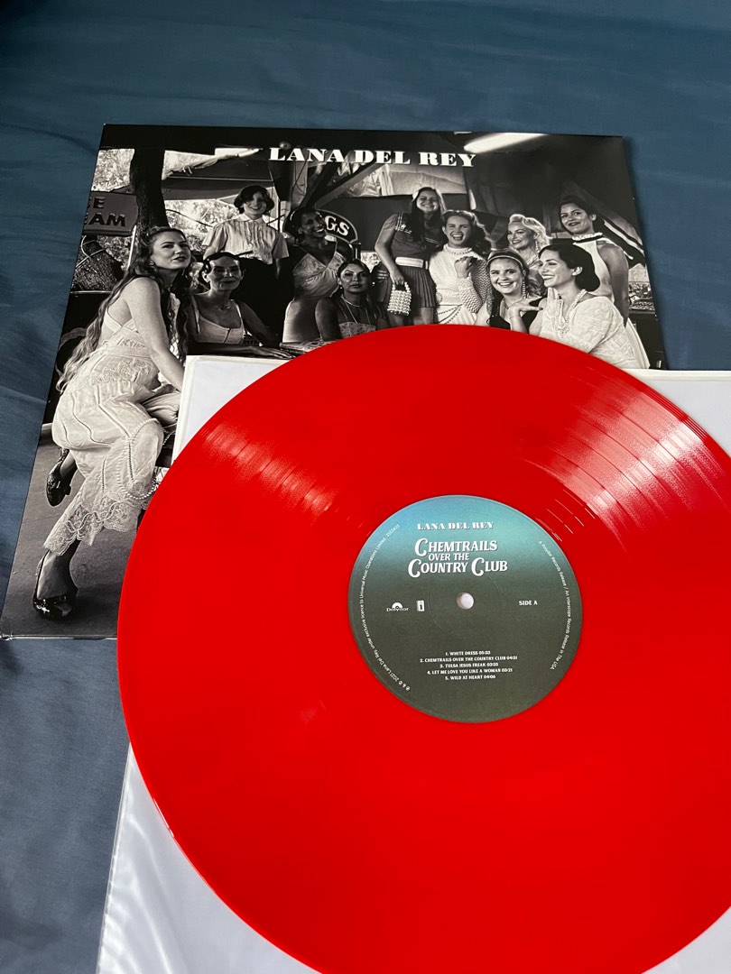 Lana Del Rey Chemtrails Over The Country Club (Red LP) Vinyl Record, Hobbies & Toys, Music