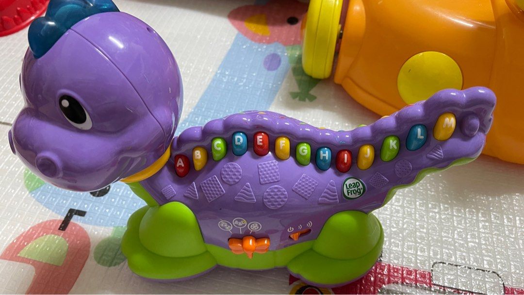 LEAP FROG LETTERSAURUS Learning TOY Dinosaur Leapfrog Purple ABCs