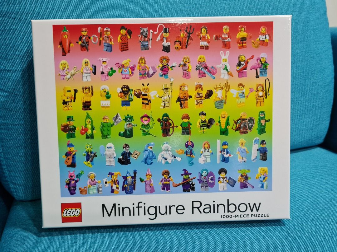 Puzzle 1000 pièces - LEGO® Minifigure - Rainbow