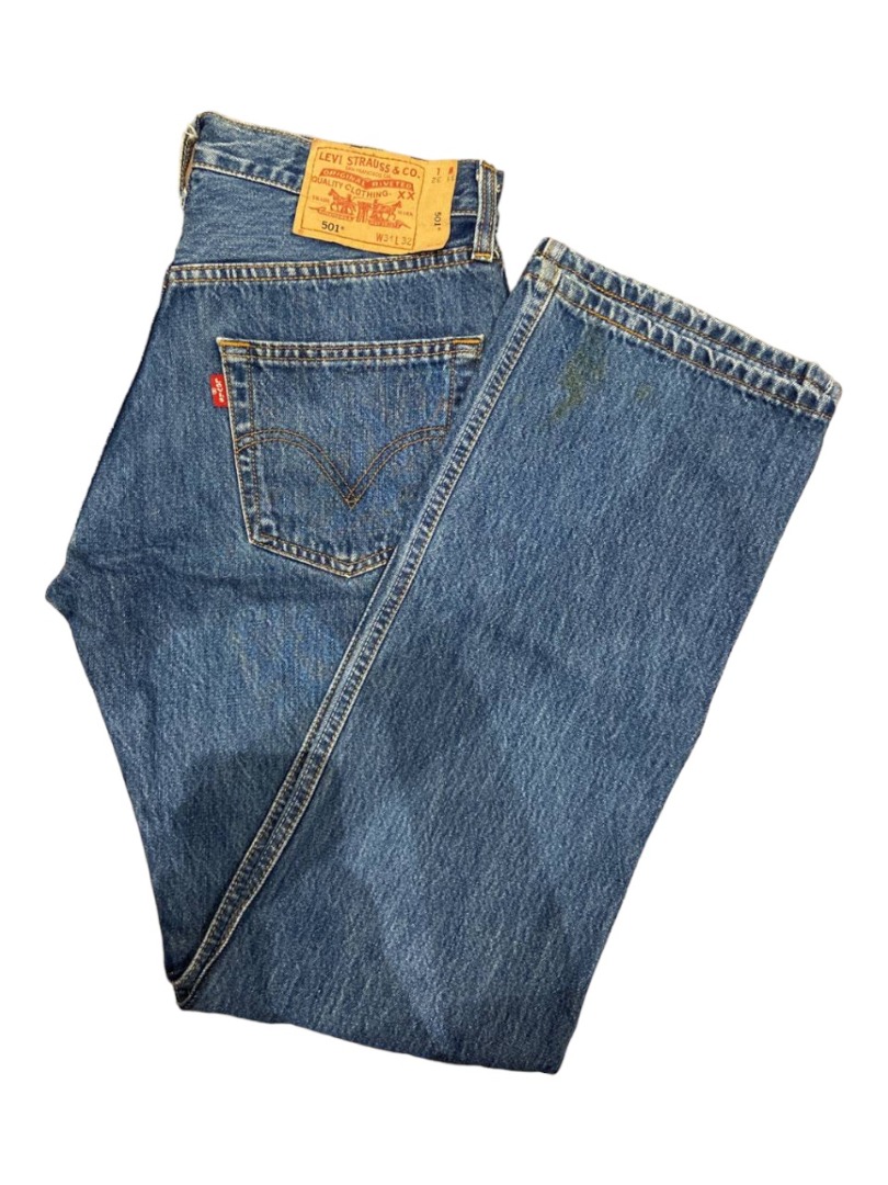 Levis 501 denim extended patch on Carousell