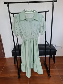 Light green eyelet dress small to medium