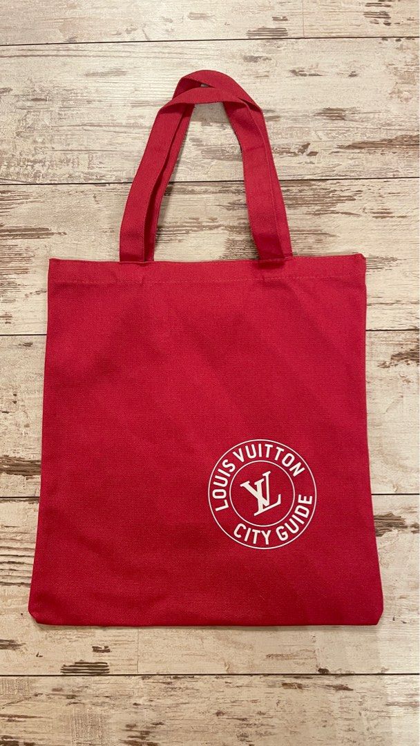 Louis vuitton red tote shop