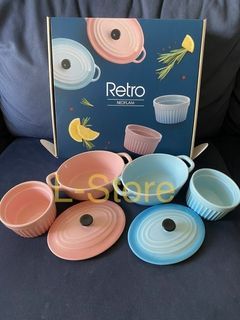 @L-Store@全新現貨 出清 韓國 NEOFLAM 甜美鑄瓷餐具6件組 僅有一組