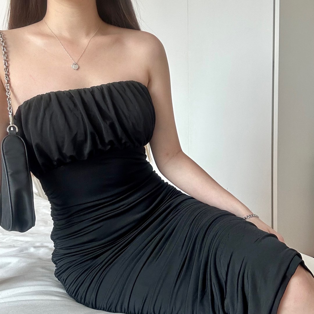 Lulus black cheap strapless dress