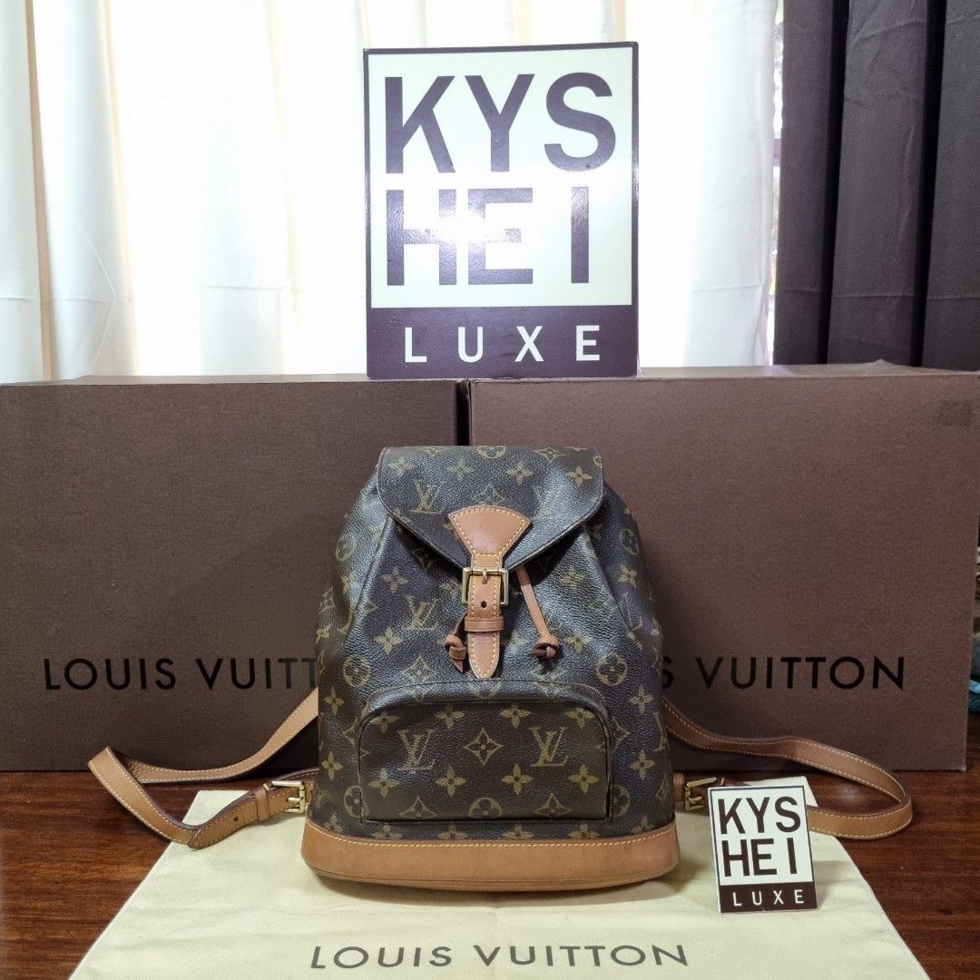 Louis Vuitton Backpack Montsouris, Luxury, Bags & Wallets on Carousell