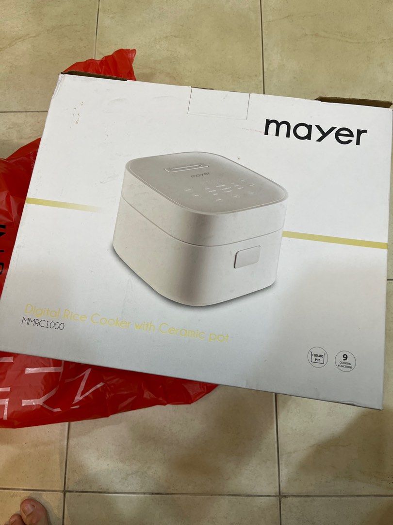 Mayer digital rice cooker with ceramic pot MMRC1000, TV & Home